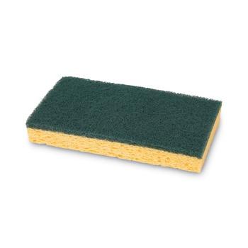 清洁卫生|木板路74bwmd 20/纸箱3.6 in. x 6.1 in., 0.75 in. 厚的，单独包装的，中等强度擦洗海绵-黄色/绿色